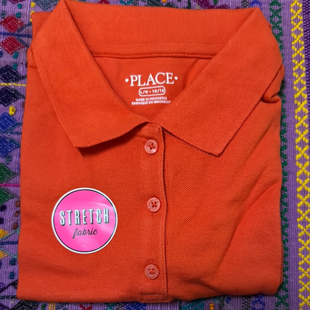 The Children's Place Orange Polo Shirt